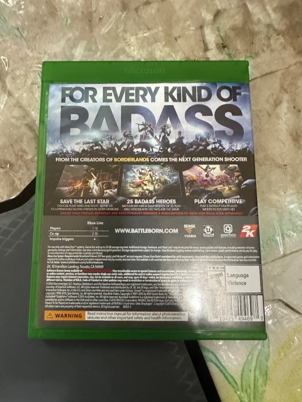 Microsoft battleborn xbox